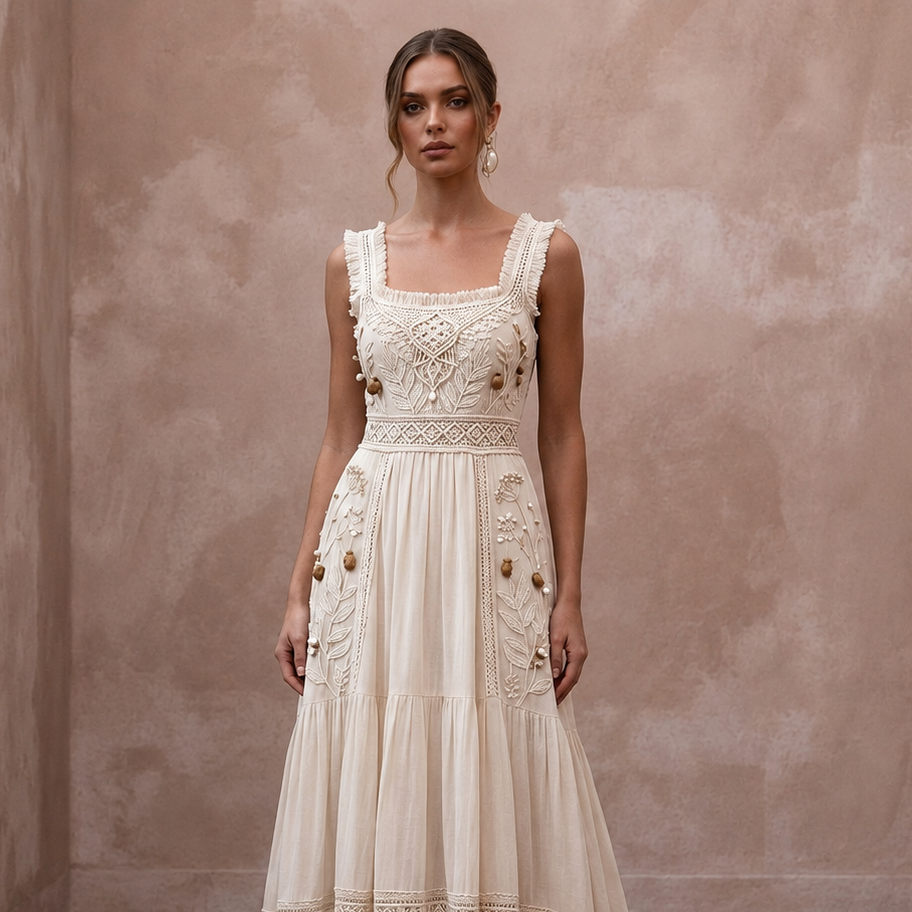 Organic Cotton Wedding Dresses with Natural Bridal Beauty