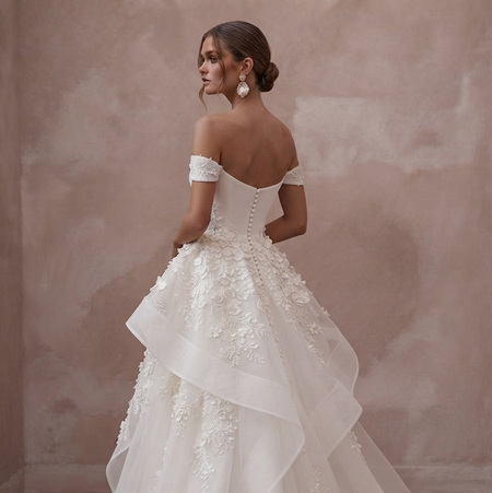 Overskirt Wedding Dresses with Dramatic Bridal Looks