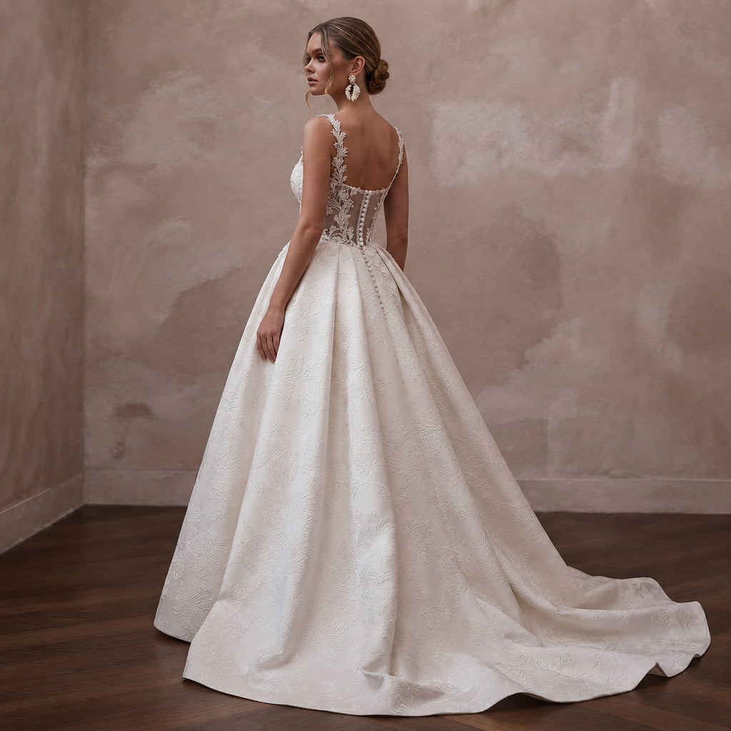 Overskirt Wedding Dresses with Elegant Two - Look Designs - Apparel & Accessories > Clothing > Wedding & Bridal Party Dresses > Wedding Dresses - Mignonette