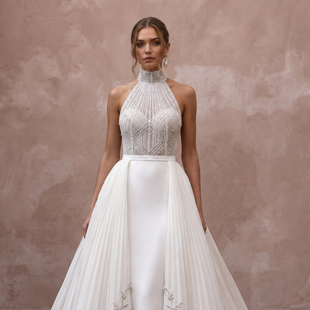 Overskirt Wedding Dresses with Elegant Two-in-One Designs