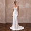 Pared-Back Ivory Charmeuse Cowl Neck Slip Wedding Dress for Engagement Party
