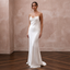 Pared-Back Ivory Charmeuse Cowl Neck Slip for Engagement Party