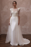 Pearl Trim Wedding Dresses with Sophisticated Details