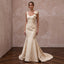 Petite Champagne Mikado Silk Fit-and-Flare Dress with Bow Detail