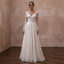 Petite Lace A - Line Wedding Dress with Long Sleeves - Apparel & Accessories > Clothing > Wedding & Bridal Party Dresses > Wedding Dresses - Mignonette Bridal