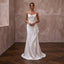 Petite Simple Satin Wedding Dress for a Civil Wedding