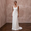 Plain Ivory Viscose Jersey Maxi Tank Dress for Beach Elopement - Apparel & Accessories > Clothing > Wedding & Bridal Party Dresses > Wedding Dresses - Mignonette Bridal
