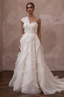 Pleated Organza Wedding Dresses with Modern Texture