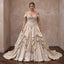 Plus Size Champagne Taffeta Dropped Waist Corset Bridal Ball Gown - Apparel & Accessories > Clothing > Wedding & Bridal Party Dresses > Wedding Dresses - Mignonette Bridal