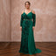 Plus Size Emerald Green Chiffon Faux Wrap Maxi Dress - Apparel & Accessories > Clothing > Wedding & Bridal Party Dresses > Wedding Dresses - Mignonette Bridal