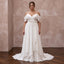 Plus Size Ivory Chiffon Cold Shoulder Flowing Beach Bridal Gown - Apparel & Accessories > Clothing > Wedding & Bridal Party Dresses > Wedding Dresses - Mignonette Bridal