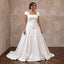 Plus Size Ivory Duchess Satin Drop Waist Grandmillennial Bridal Gown - Apparel & Accessories > Clothing > Wedding & Bridal Party Dresses > Wedding Dresses - Mignonette Bridal