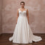 Plus Size Satin Corset Wedding Dress with A-Line Silhouette