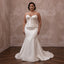 Plus Size Satin Mermaid Wedding Dress with Corset Bodice - Apparel & Accessories > Clothing > Wedding & Bridal Party Dresses > Wedding Dresses - Mignonette Bridal