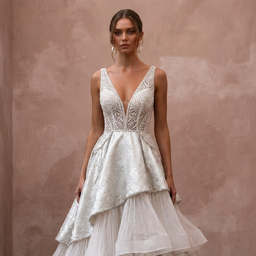 Premium Bridal Dresses with Luxurious Fabric Combinations