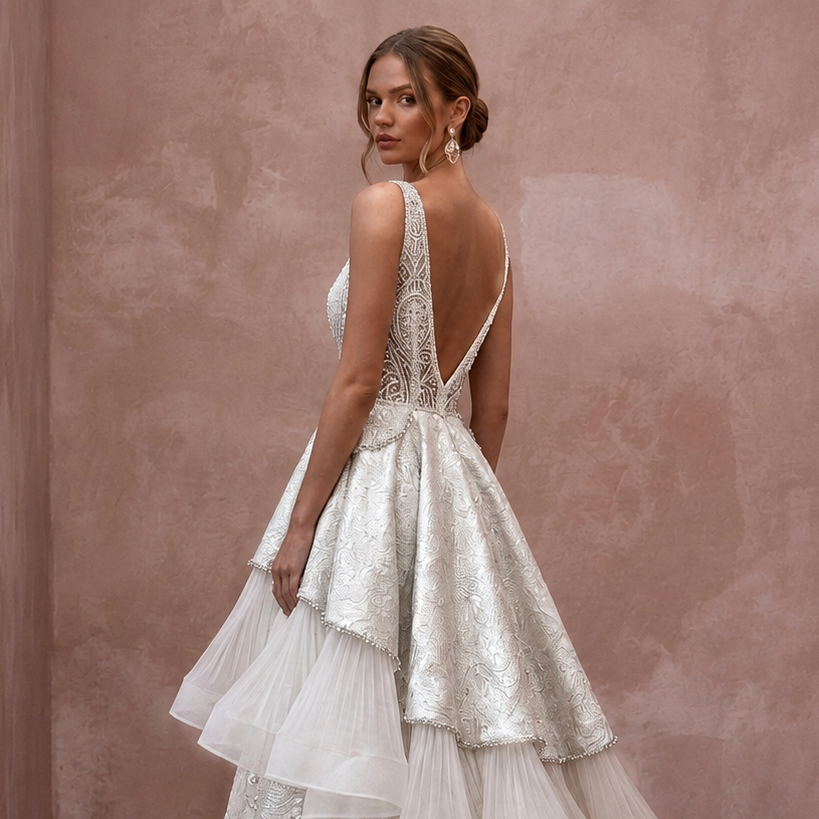 Premium Bridal Dresses with Luxurious Fabric Combinations