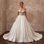 Princess Satin Ball Gown Wedding Gown with Corset Bodice