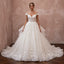 Princess Tulle Wedding Dress with Detachable Train and Ball Gown Silhouette