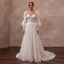Puff Sleeve Lace Bridal Dress for a Romantic Wedding - Apparel & Accessories > Clothing > Wedding & Bridal Party Dresses > Wedding Dresses - Mignonette Bridal