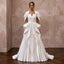 Pure Diamond White Satin Origami Gown for Vow Renewal - Apparel & Accessories > Clothing > Wedding & Bridal Party Dresses > Wedding Dresses - Mignonette Bridal