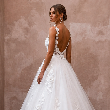 Pure White Wedding Dresses with Timeless Ball Gown Designs