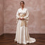 Refined Champagne Silk Habotai Kimono Wedding Dress for Engagement Tea