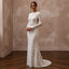 Regal Ivory Lace Sheath for Second Marriage Ceremony - Apparel & Accessories > Clothing > Wedding & Bridal Party Dresses > Wedding Dresses - Mignonette Bridal