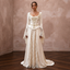 Renaissance-Inspired Ivory Velvet & Lace Gown for Faire Wedding Reception