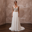 Romantic Beaded Lace Corset & Chiffon Skirt for Engagement