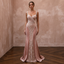 Romantic Blush Velvet Fit-and-Flare for Valentine's Day Vow Renewal