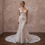 Romantic Chantilly Lace Bridal Gowns with Floral Details - Apparel & Accessories > Clothing > Wedding & Bridal Party Dresses > Wedding Dresses - Mignonette Bridal
