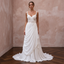 Romantic Chiffon Wedding Dress with Soft Draped Skirt