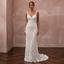 Romantic Ivory Crochet Lace Dress for Beach Engagement