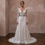 Romantic Lace Bridal Gown for a Christmas Eve Wedding