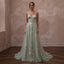 Romantic Sage Green Floral Lace Dress for Botanical Elopement - Apparel & Accessories > Clothing > Wedding & Bridal Party Dresses > Wedding Dresses - Mignonette Bridal