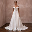 Romantic Satin A - Line Wedding Dress with Corset Bodice - Apparel & Accessories > Clothing > Wedding & Bridal Party Dresses > Wedding Dresses - Mignonette Bridal