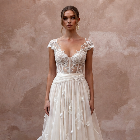 Romantic Silk Habotai Wedding Dresses with Lightweight Beauty