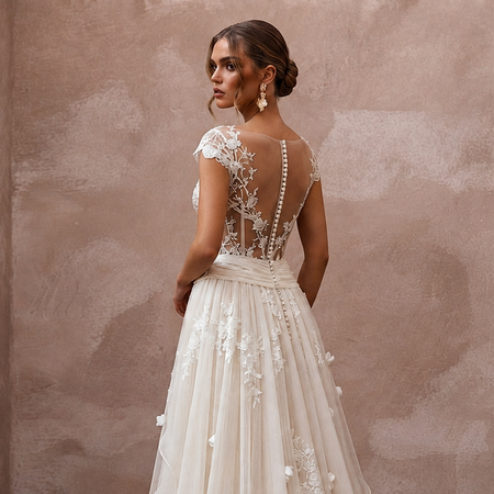 Romantic Silk Habotai Wedding Dresses with Lightweight Beauty