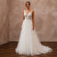 Romantic Tulle A - Line Wedding Dress with Beaded Bodice - Apparel & Accessories > Clothing > Wedding & Bridal Party Dresses > Wedding Dresses - Mignonette Bridal