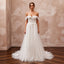 Romantic Tulle Wedding Dress with A-Line Silhouette for a Beach Wedding