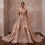Rose Gold Wedding Dresses with Crystal Details - Apparel & Accessories > Clothing > Wedding & Bridal Party Dresses > Wedding Dresses - Mignonette