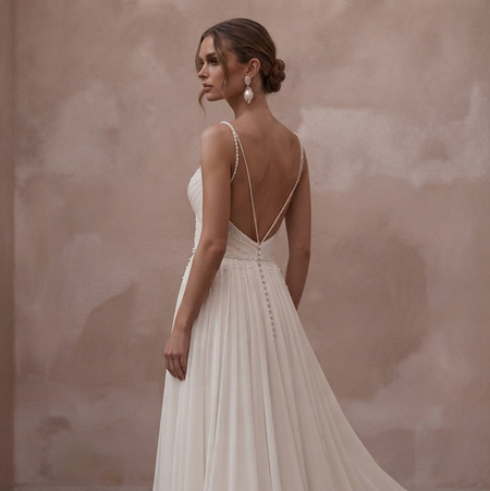 Ruched Chiffon Wedding Dresses with Flattering Shapes