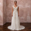 Rustic Chiffon Bridal Gown with Open Back for a Forest Wedding