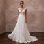Rustic Chiffon Wedding Dress for a Countryside Vineyard Ceremony