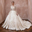 Satin Ball Gown Wedding Dresses with Cathedral Trains - Apparel & Accessories > Clothing > Wedding & Bridal Party Dresses > Wedding Dresses - Mignonette Bridal