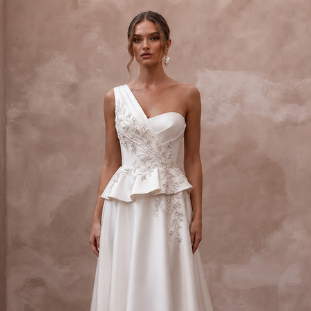 Satin Bridal Change Dress for the Wedding Reception