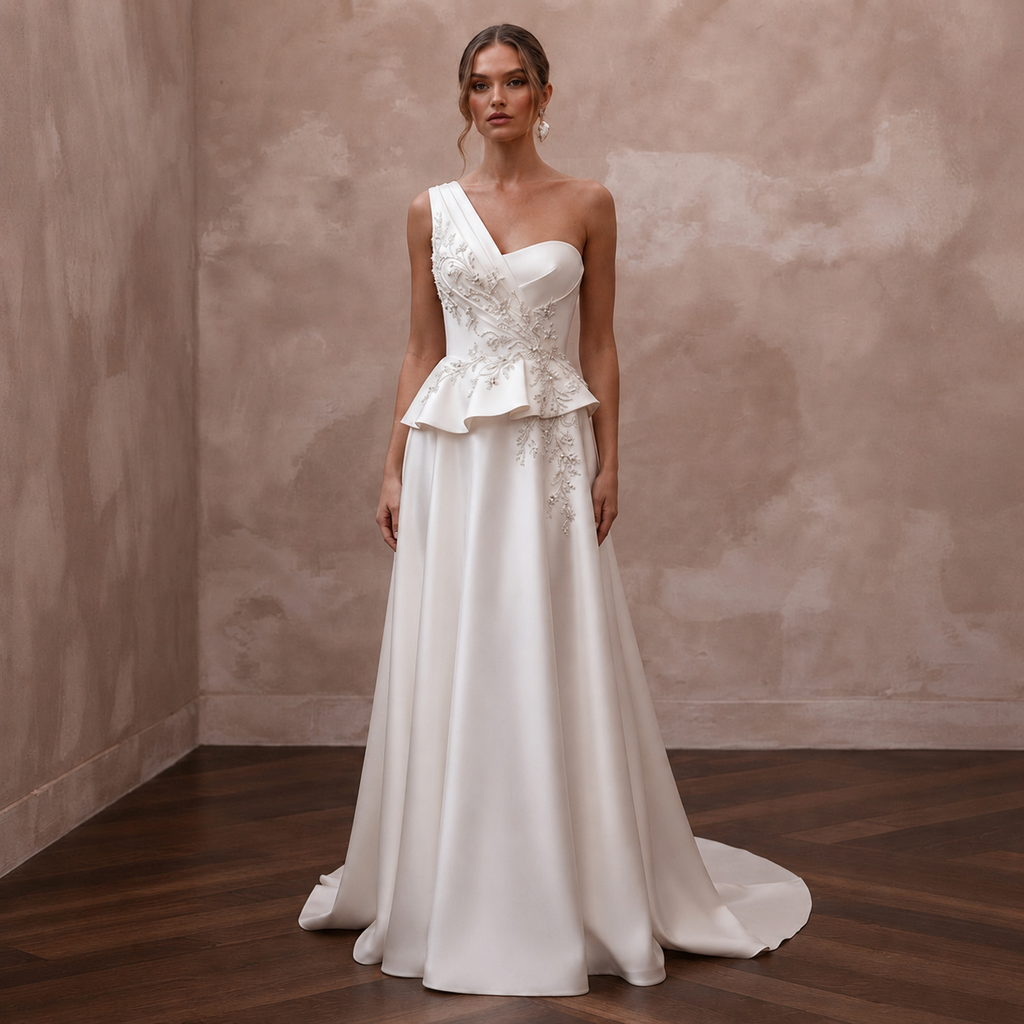 Satin Bridal Change Dress for the Wedding Reception