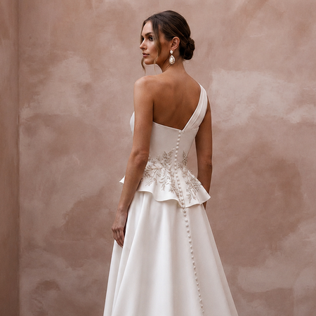 Satin Bridal Change Dress for the Wedding Reception