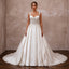 Satin Bridal Gown with Corset Bodice for a Black-Tie Ceremony