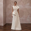 Sculptural Cream Felted Wool Wedding Dress for Winter Rehearsal